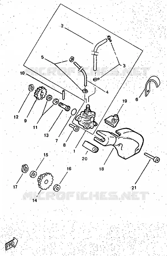 OIL PUMP Yamaha MOTO 50 1997 TZR  TZR50