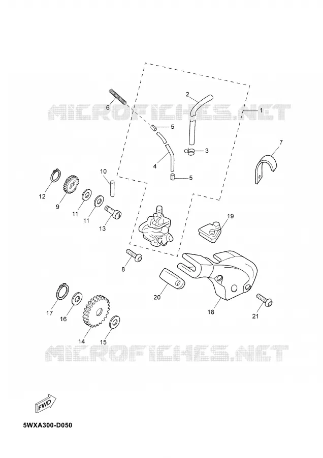 OIL PUMP Yamaha MOTO 50 2005 TZR  TZR50