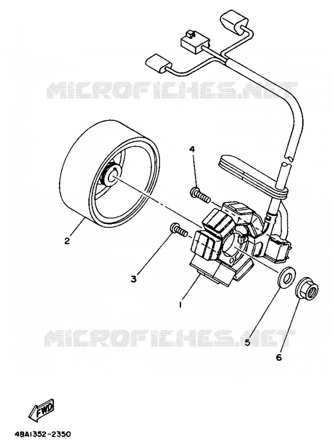 IGNITION Yamaha MOTO 80 1992 TZR  TZR80RR