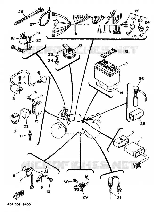 ELECTRICAL 1 Yamaha MOTO 80 1992 TZR  TZR80RR