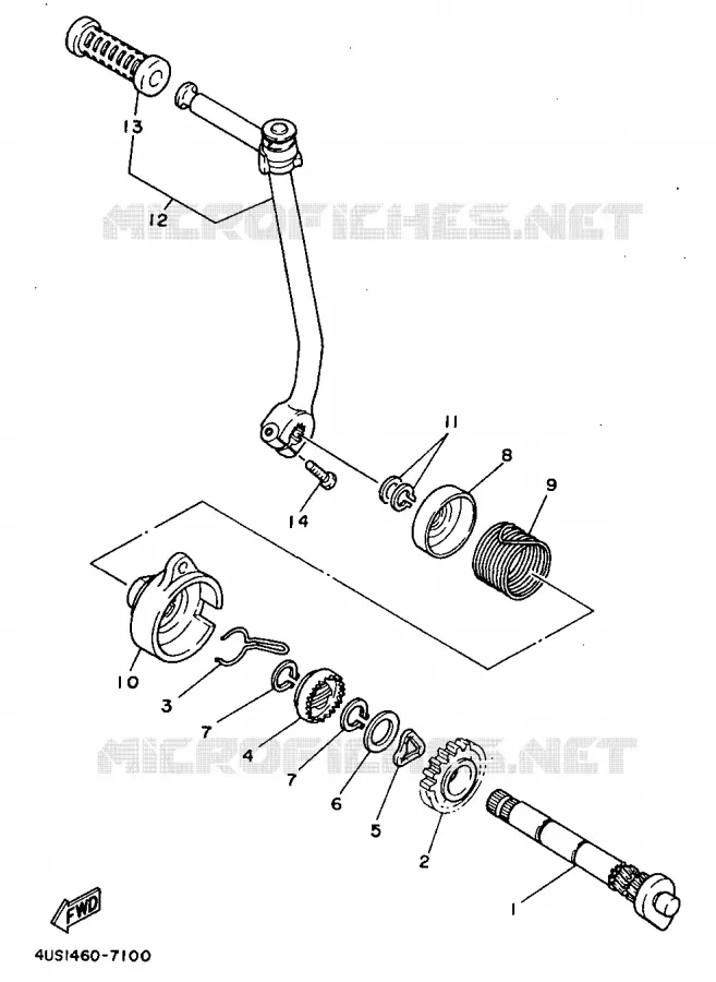 STARTER MOTOR Yamaha SCOOTER 110 1997 F1  V110ZE