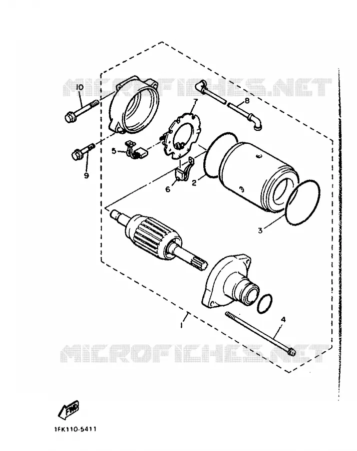 STARTER MOTOR Yamaha MOTO 1200 1989 VMAX  V-MAX12