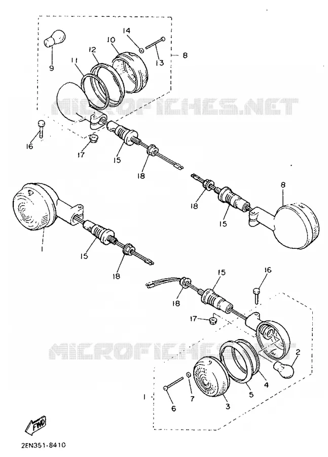 INDICATOR Yamaha MOTO 1200 1989 VMAX  V-MAX12