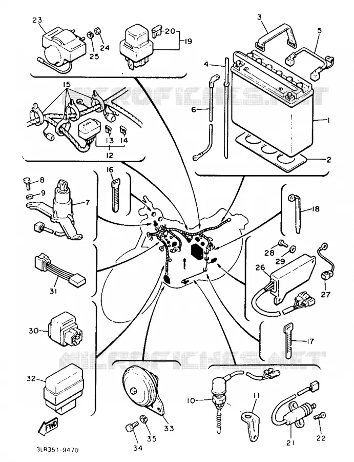 ELECTRICAL 2 Yamaha MOTO 1200 1989 VMAX  V-MAX12