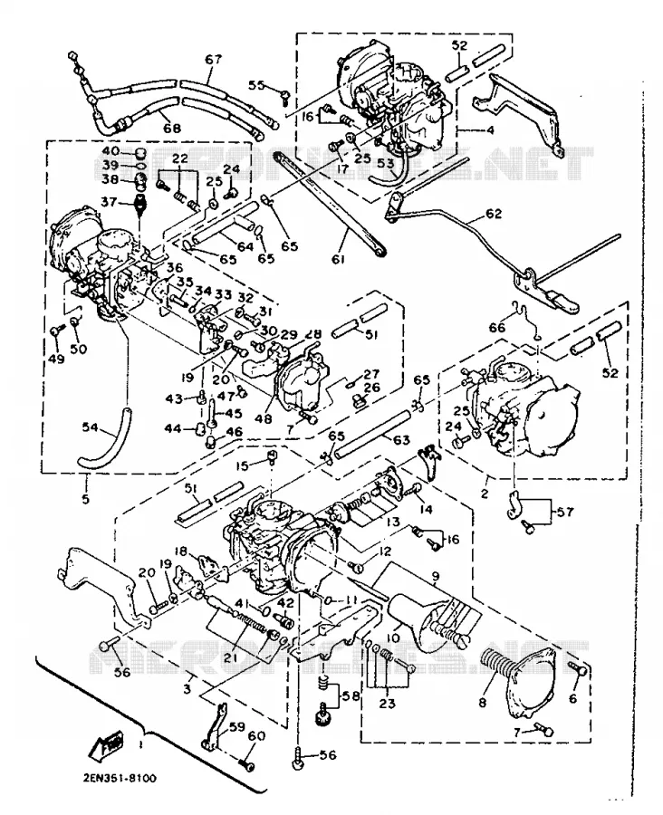 CARBURETOR Yamaha MOTO 1200 1990 VMAX  V-MAX12