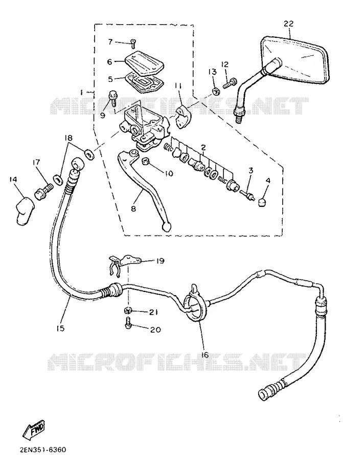 CLUTCH MASTER CYLINDER Yamaha MOTO 1200 1990 VMAX  V-MAX12