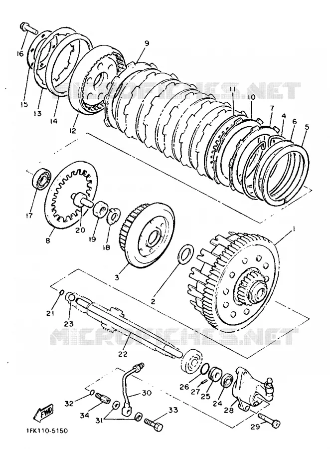 STARTER CLUTCH Yamaha MOTO 1200 1992 VMAX  V-MAX12