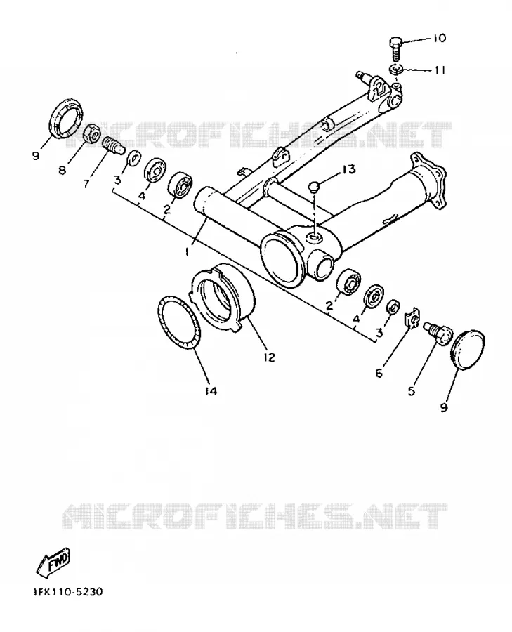 SWINGARM Yamaha MOTO 1200 1992 VMAX  V-MAX12