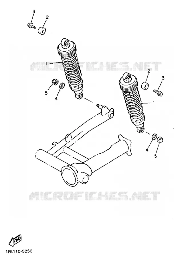 SWINGARM / SHOCK ABSORBER Yamaha MOTO 1200 1992 VMAX  V-MAX12