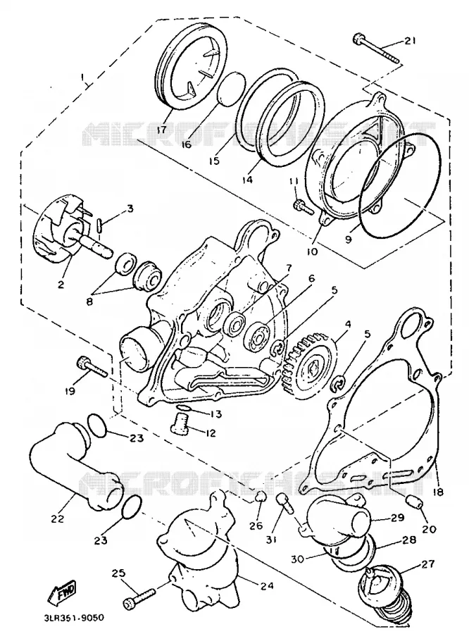 WATERPUMP Yamaha MOTO 1200 1993 VMAX  V-MAX12
