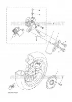 FRONT BRAKE CALIPER for Yamaha BW'S 2003