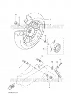 REAR WHEEL for Yamaha BW'S 2003