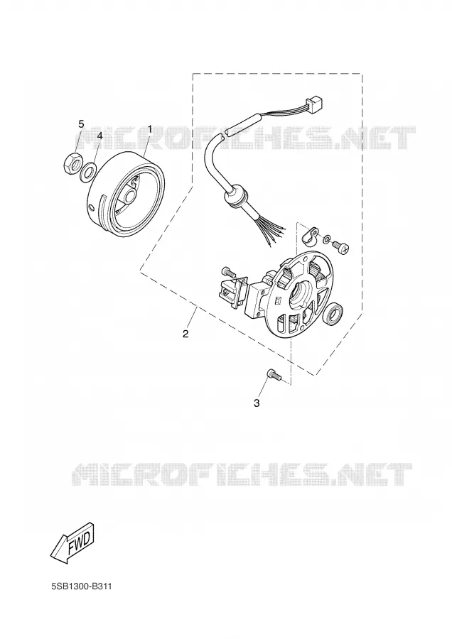 IGNITION Yamaha SCOOTER 50 2003 BW'S  CW50N