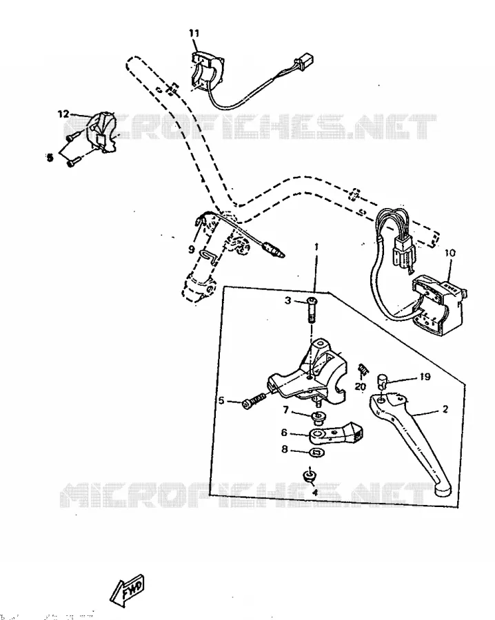 SWITCH / LEVER Yamaha SCOOTER 50 1996 BOOSTER  CW50RS