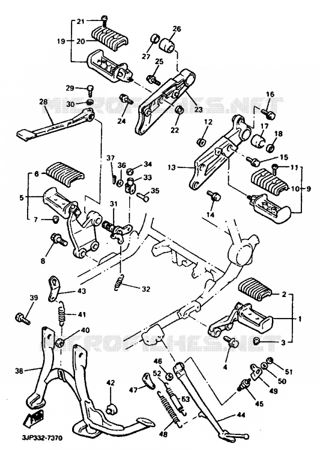 STAND / FOOTREST Yamaha MOTO 1200 1997 VMAX  V-MAX12