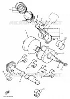 CRANKSHAFT / PISTON for Yamaha VMAX 1997