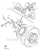 REAR BRAKE CALIPER for Yamaha VMAX 1997