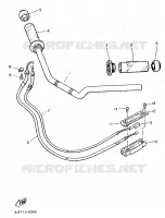 HANDLEBAR & CABLES for Yamaha VMAX 1997