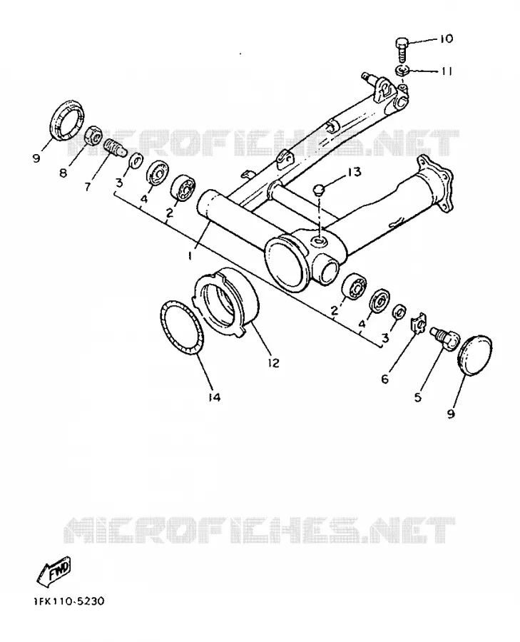 SWINGARM Yamaha MOTO 1200 1993 VMAX  V-MAX12HC
