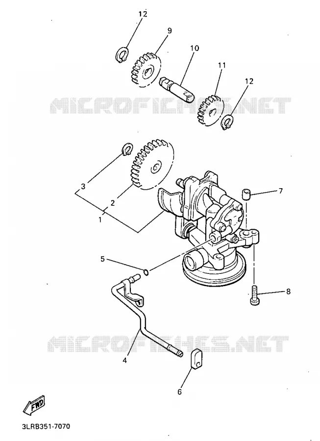 OIL PUMP Yamaha MOTO 1200 1999 VMAX  VMX12