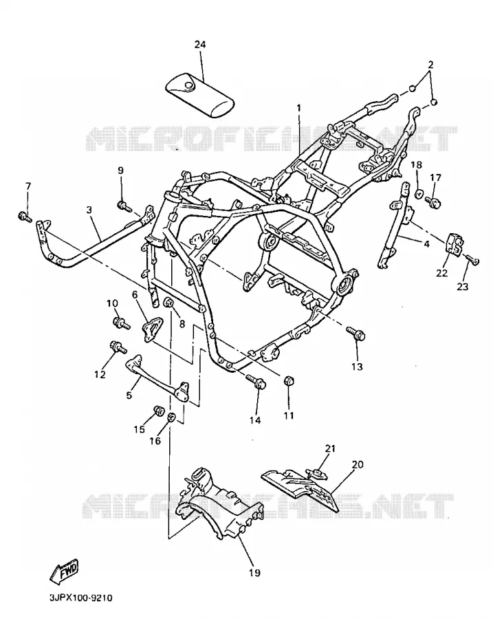 FRAME Yamaha MOTO 1200 1999 VMAX  VMX12
