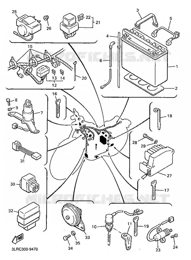 ELECTRICAL 2 Yamaha MOTO 1200 1999 VMAX  VMX12