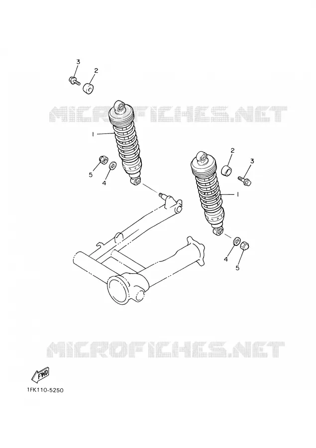 REAR SHOCK ABSORBER Yamaha MOTO 1200 2001 VMAX  VMX12