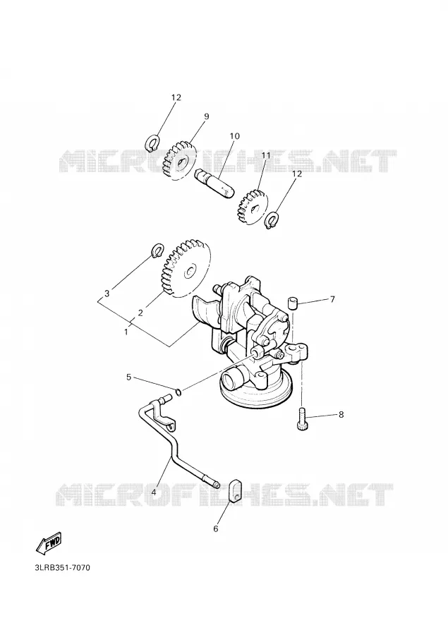 OIL PUMP Yamaha MOTO 1200 2001 VMAX  VMX12