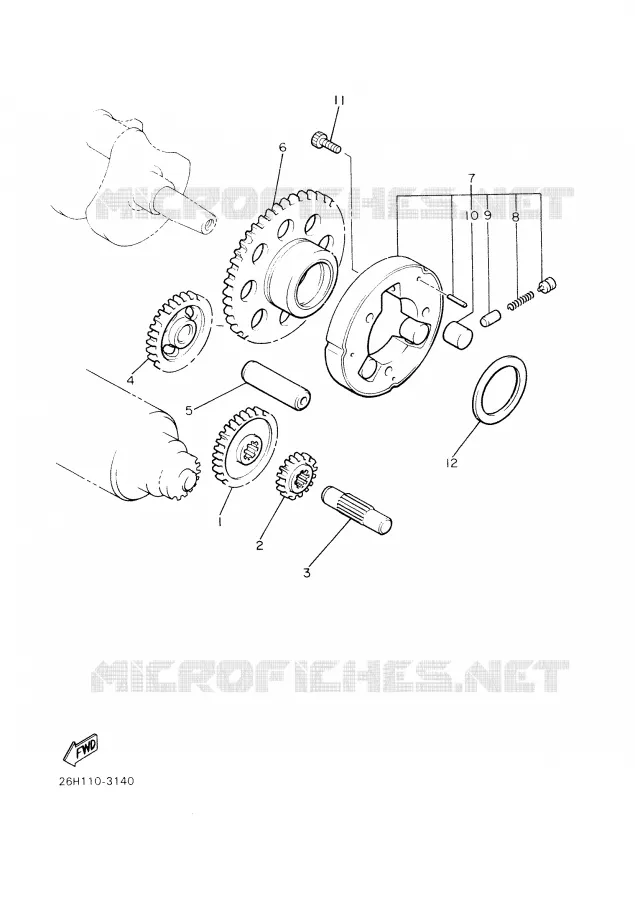 STARTER CLUTCH Yamaha MOTO 1200 2001 VMAX  VMX12