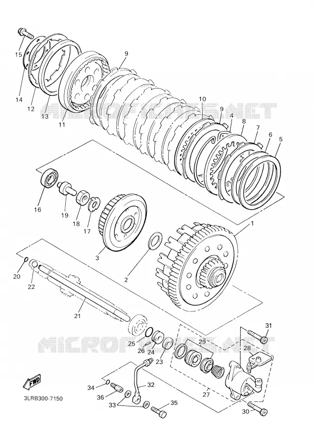 STARTER CLUTCH Yamaha MOTO 1200 2001 VMAX  VMX12
