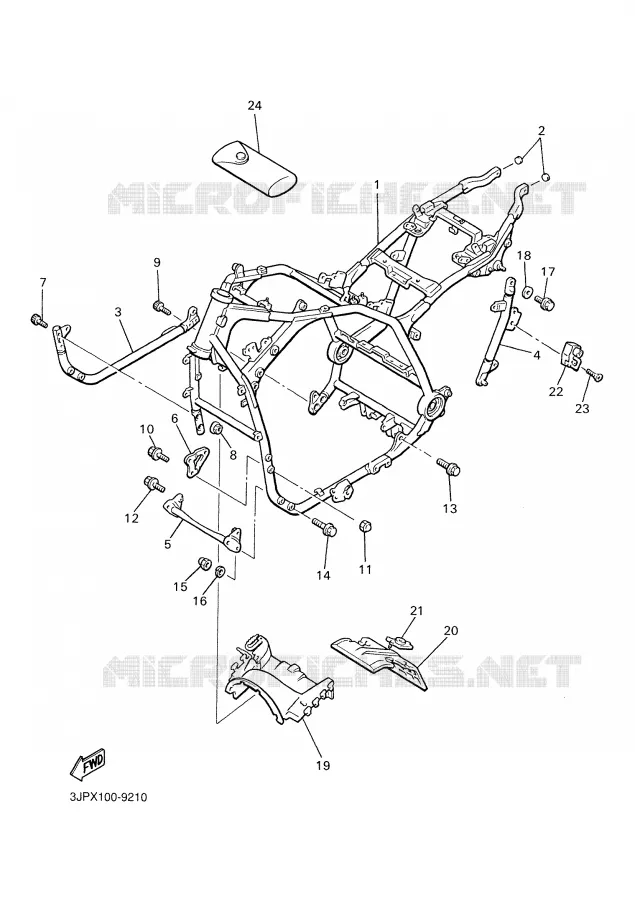 FRAME Yamaha MOTO 1200 2001 VMAX  VMX12