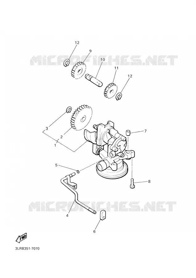 OIL PUMP Yamaha MOTO 1200 2001 VMAX  VMX12