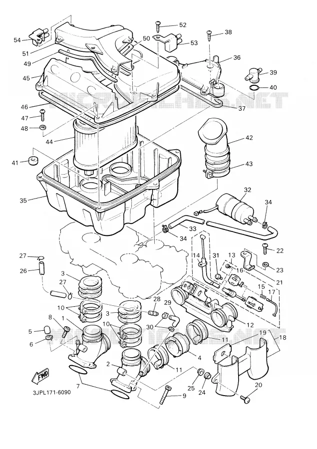 INTAKE Yamaha MOTO 1200 2001 VMAX  VMX12
