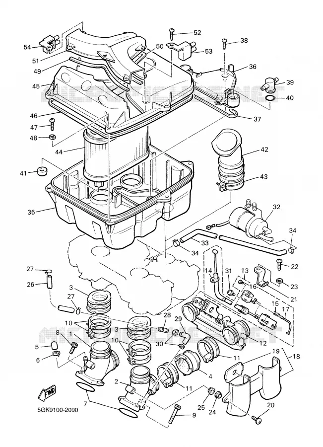 INTAKE Yamaha MOTO 1200 2002 VMAX  VMX12