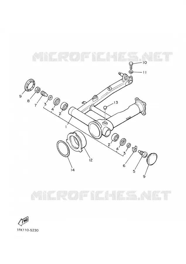 SWINGARM Yamaha MOTO 1200 2002 VMAX  VMX12