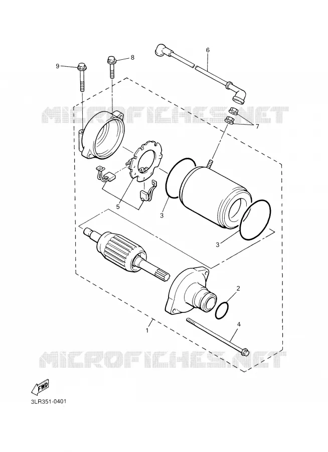 STARTER MOTOR Yamaha MOTO 1200 2002 VMAX  VMX12