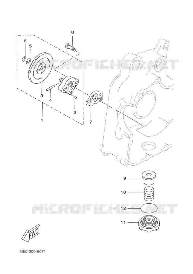 OIL PUMP Yamaha SCOOTER 300 2002 VERSITY  VP300