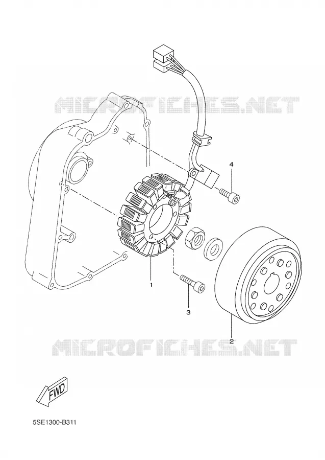 IGNITION Yamaha SCOOTER 300 2002 VERSITY  VP300