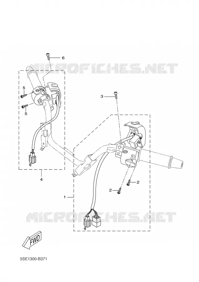 SWITCH / LEVER Yamaha SCOOTER 300 2002 VERSITY  VP300