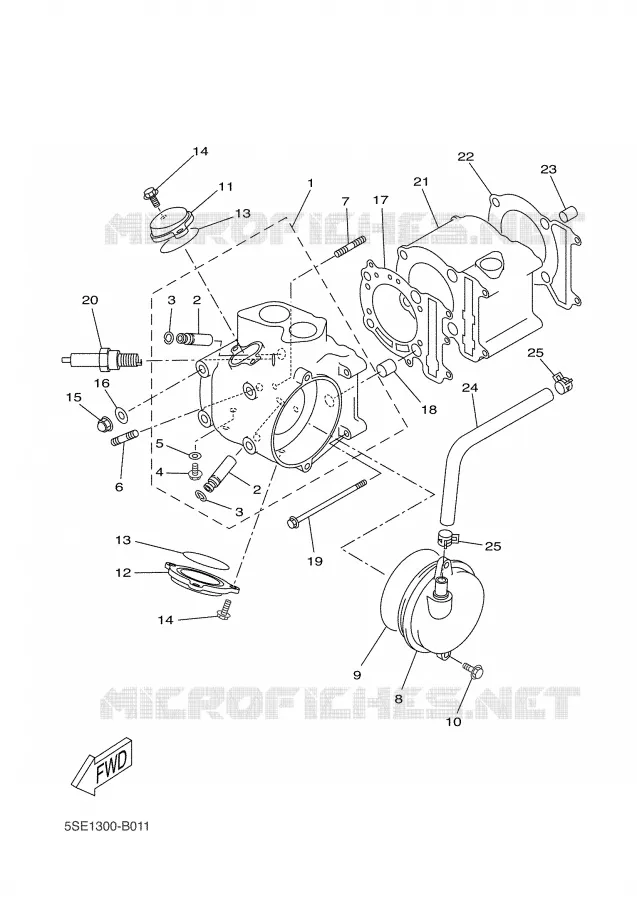 CYLINDER Yamaha SCOOTER 300 2004 VERSITY  VP300 VERSITY