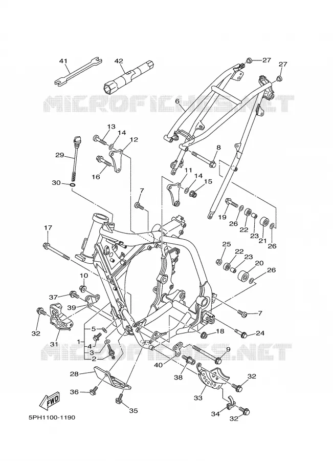 FRAME Yamaha MOTO 250 2002 WRF  WR250F