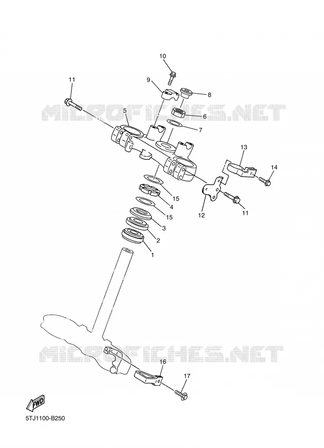 STEERING Yamaha MOTO 250 2003 WRF  WR250F