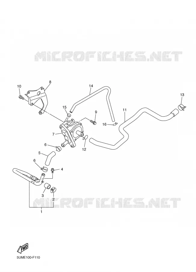 AIR INDUCTION SYSTEM AIS Yamaha MOTO 250 2008 WRF  WR250F