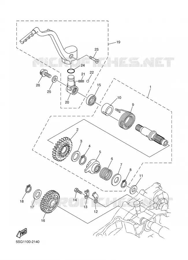 STARTER MOTOR Yamaha MOTO 250 2003 WRF  WR250FR