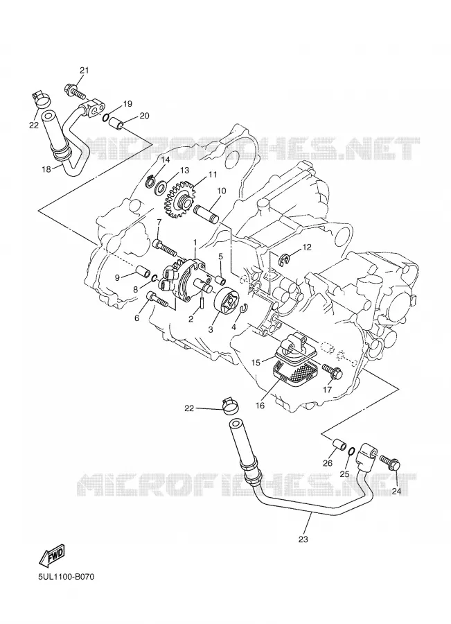 OIL PUMP Yamaha MOTO 250 2005 WRF  WR250FT