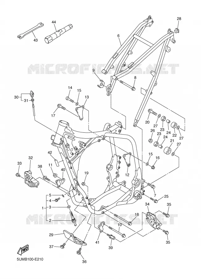 FRAME Yamaha MOTO 250 2006 WRF  WR250FV