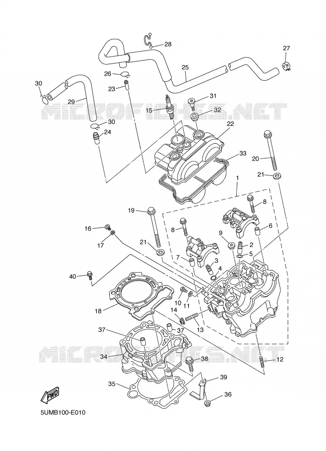 CYLINDER Yamaha MOTO 250 2006 WRF  WR250FV