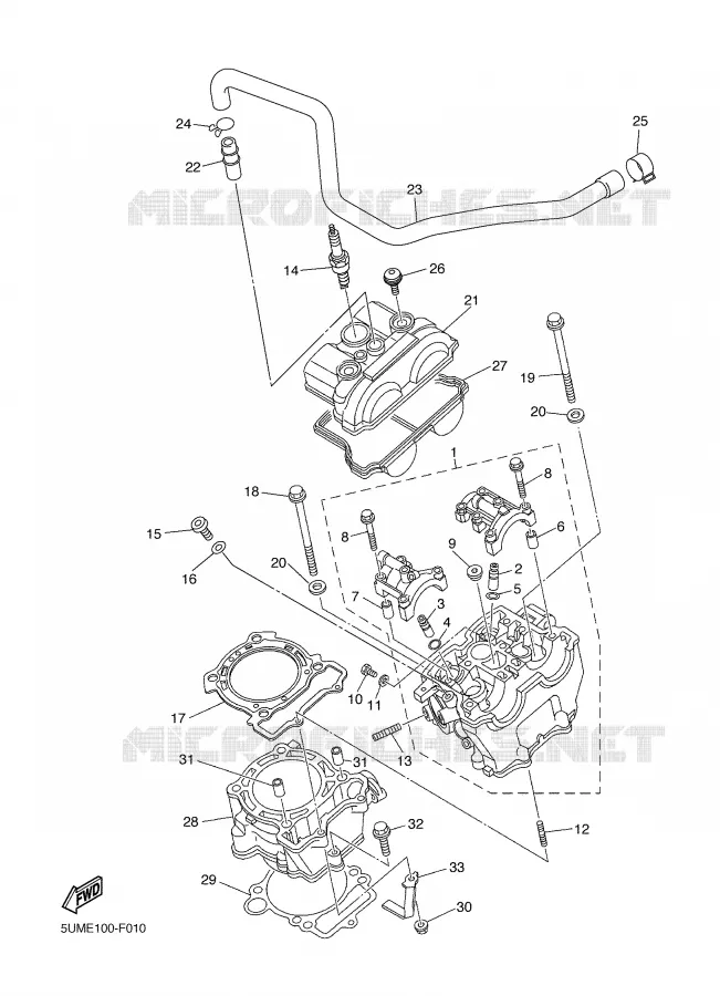 CYLINDER Yamaha MOTO 250 2007 WRF  WR250FW