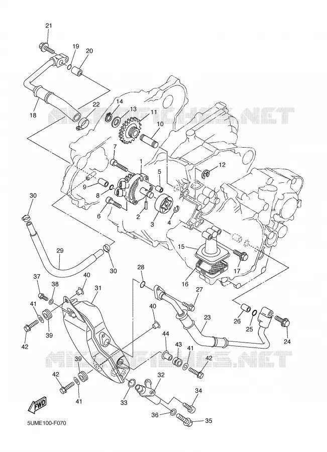OIL PUMP Yamaha MOTO 250 2007 WRF  WR250FW