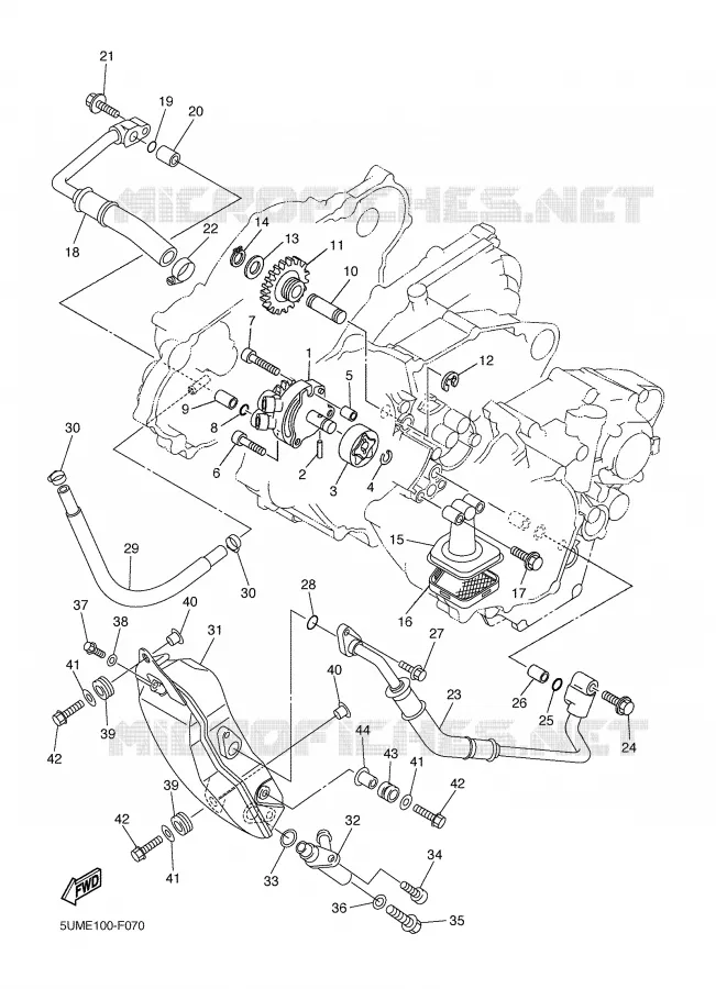 OIL PUMP Yamaha MOTO 250 2007 WRF  WR250FW